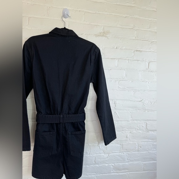 IRO Paris Flora Dark Grey Denim Playsuit / Romper - Picture 5 of 8